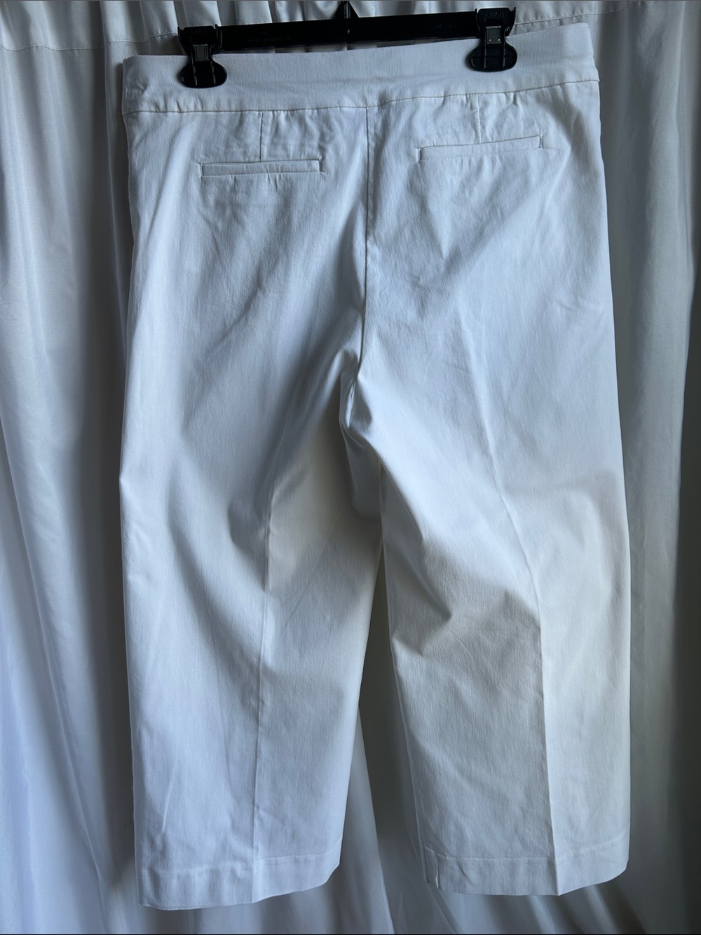 Chico's White Ankle Crop Wide-Leg Pants - Picture 3 of 11